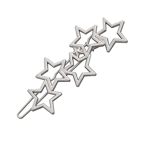 Frauen Haarklammer Haarspange Haarclip Haarschmuck Brautschmuck für Hochzeit Party Freizeit - Silber von sharprepublic