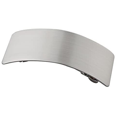 Haarspange Französischer Clip Damen automatische Haarspange Frauen dicke Haare - Silber von sharprepublic