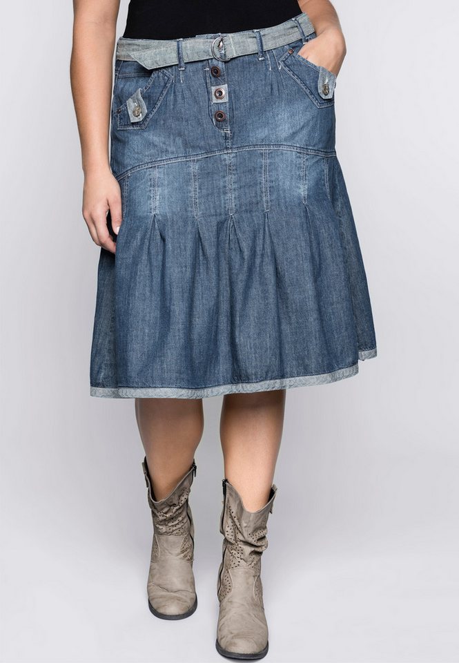 sheego by Joe Browns A-Linien-Rock Jeansrock . von sheego by Joe Browns