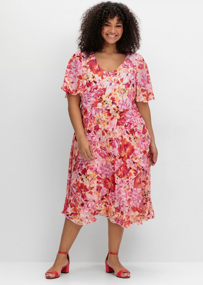 sheego by Joe Browns Etuikleid Chiffonkleid . von sheego by Joe Browns