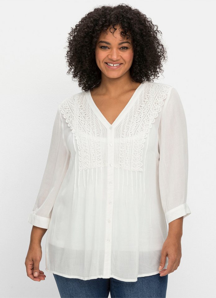 sheego by Joe Browns Klassische Bluse Crêpebluse von sheego by Joe Browns