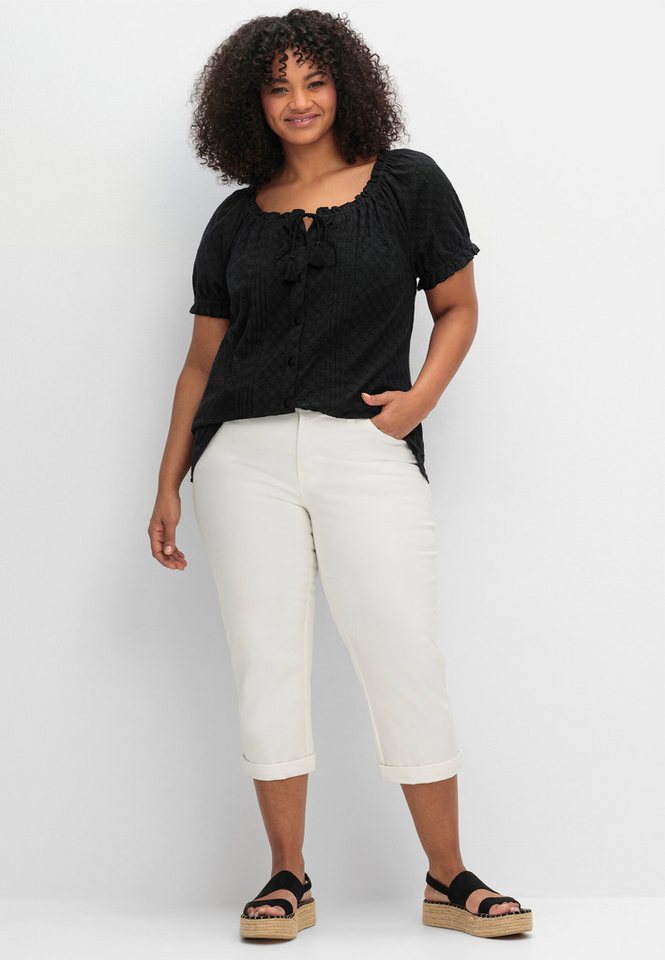 sheego by Joe Browns Klassische Bluse Kurzarm-Bluse von sheego by Joe Browns