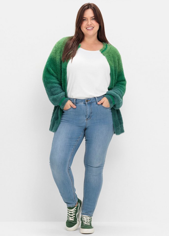 sheego by Joe Browns Strickjacke Strickjacke . im Farbverlauf, aus Flausch-Garn von sheego by Joe Browns