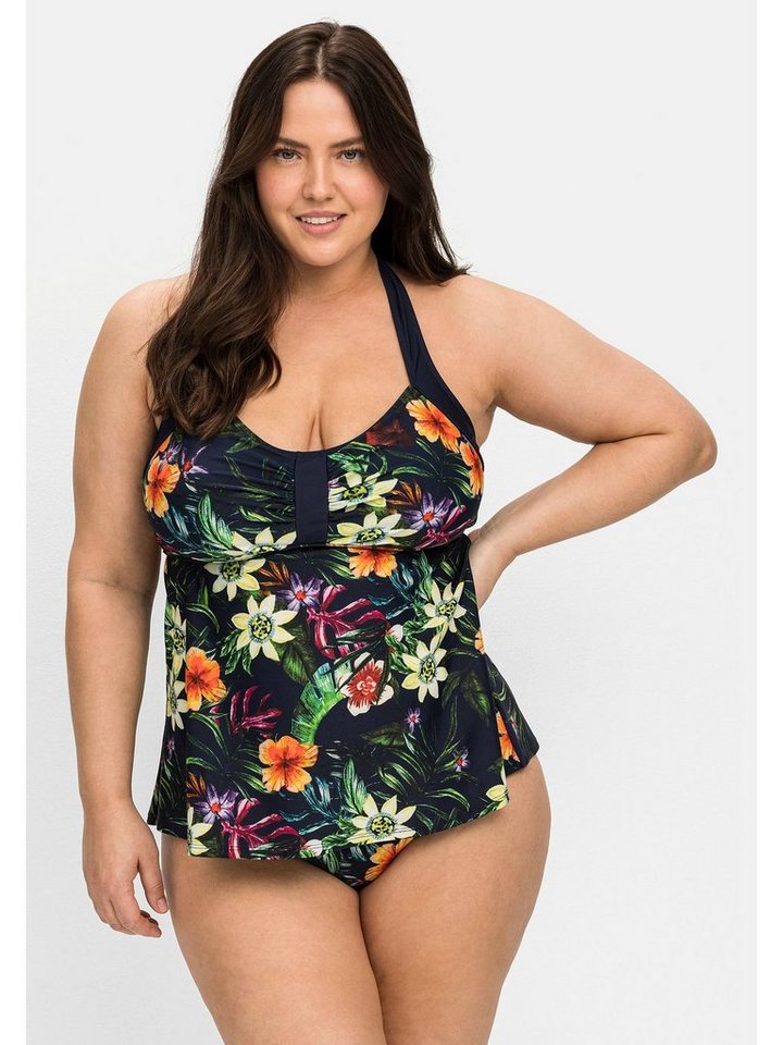 sheego by Joe Browns Tankini-Top Große Größen, mit Blumenprint und Neckholderträgern von sheego by Joe Browns