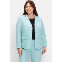 Große Größen: Blazer in klassischer Form, mint, Gr.40-56 von sheego