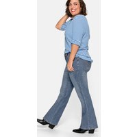 Große Größen: Bootcut-Jeans in 5-Pocket-Form, mit Used-Effekten, blue Denim, Gr.20-116 von sheego