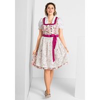 Große Größen: Dirndl mit Schürze und Bluse 3tlg., pink, Gr.40-58 von sheego