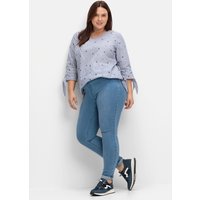 Große Größen: Jeggings in Power-Stretch-Qualität, mit Schlupfbund, blue Denim, Gr.20-116 von sheego