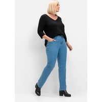 Große Größen: Schmale Stretch-Jeans im 5-Pocket-Stil, blue Denim, Gr.20-116 von sheego