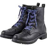 Große Größen: Schnürboots in Crinkle-Optik, schwarz, Gr.37-43 von sheego