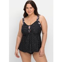 Große Größen: Set aus Tankini-Top und Hose, im Mustermix, schwarz-weiß, Gr.40B-58F von sheego