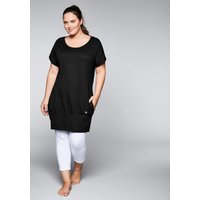 Große Größen: Shirtkleid mit Taschen, schwarz, Gr.40-60 von sheego