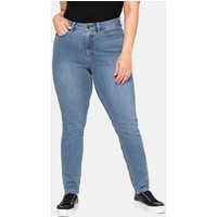 Große Größen: Skinny Power-Stretch-Jeans in 5-Pocket-Form, blue Denim, Gr.20-116 von sheego