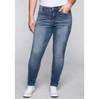 Große Größen: Skinny Stretch-Jeans mit Bodyforming-Effekt, blue Denim, Gr.20-116 von sheego