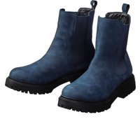 Große Größen: Weitschaft-Stiefelette mit Stretcheinsatz, blau, Gr.37-42 von sheego