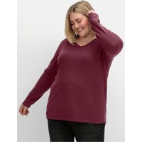 V-Ausschnitt-Pullover von sheego