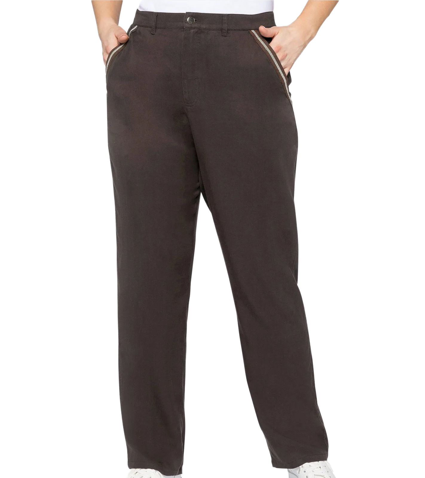 sheego Damen Hose aus weicher Lyocell-Qualität Alltags-Hose Große Größen 134857 Braun sheego Damen Hose aus weicher Lyocell-Qualität Alltags-Hose Große Größen 134857 Braun von sheego