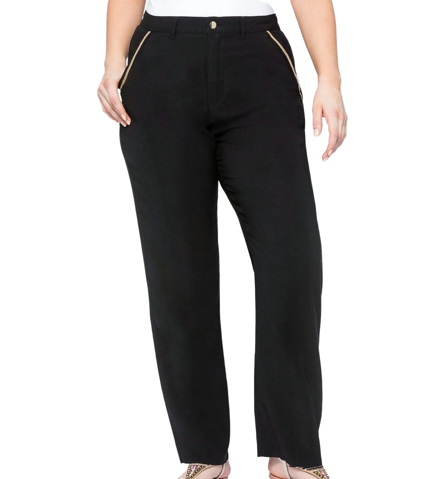 sheego Damen Hose aus weicher Lyocell-Qualität Alltags-Hose Große Größen 134857 Schwarz sheego Damen Hose aus weicher Lyocell-Qualität Alltags-Hose Große Größen 134857 Schwarz von sheego