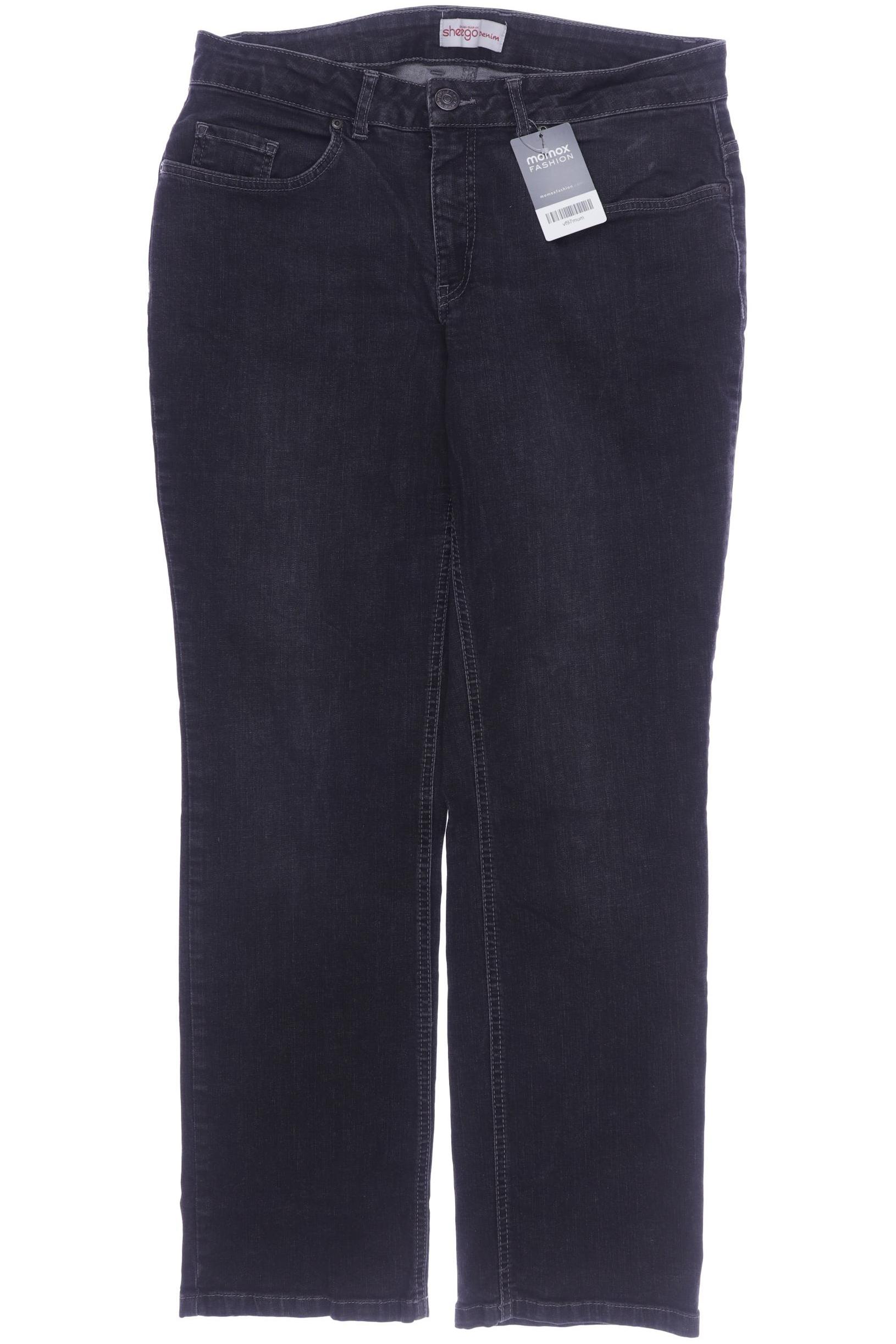 sheego Damen Jeans, grau von sheego