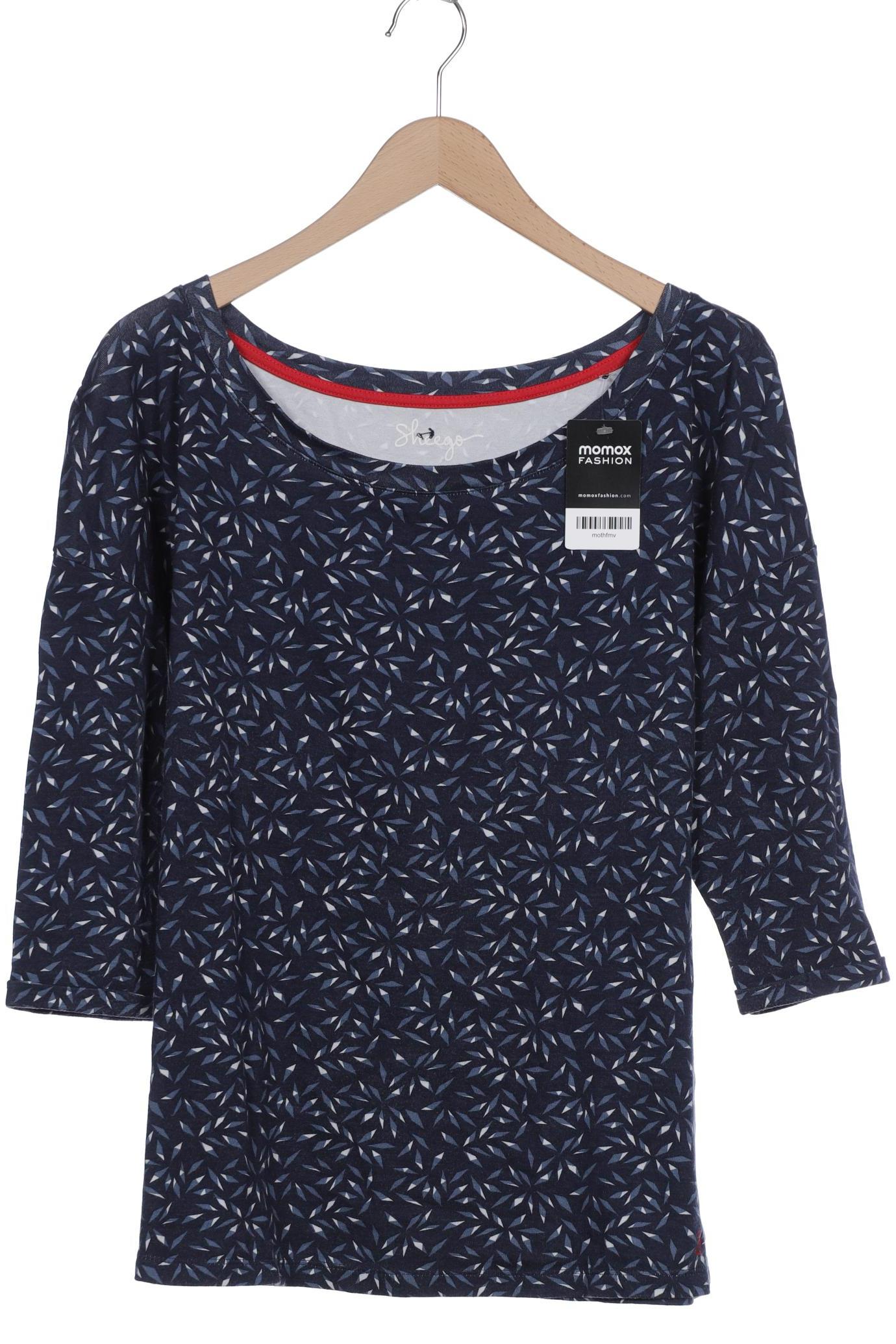 sheego Damen Langarmshirt, marineblau von sheego