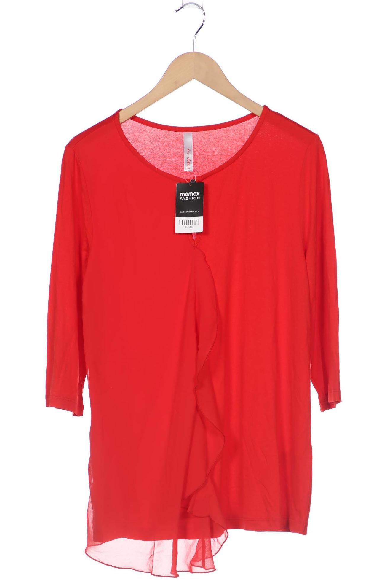 sheego Damen Langarmshirt, rot von sheego