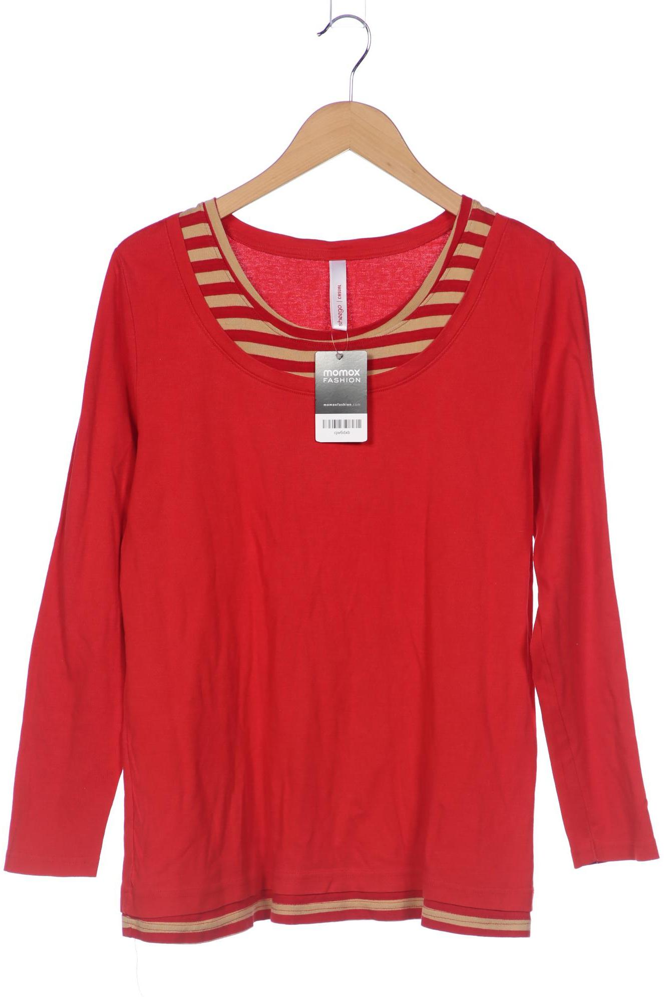 sheego Damen Langarmshirt, rot von sheego