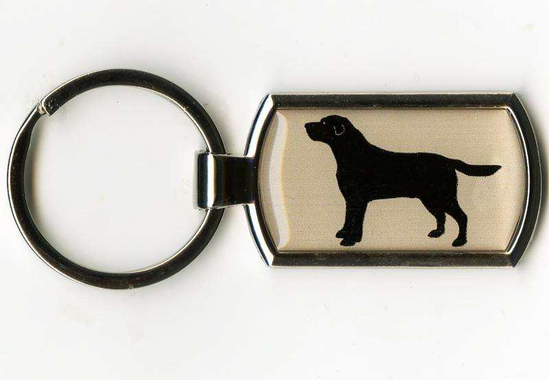 Schwarzer Labrador Schlüsselanhänger Edelstahl Hundeanhänger, Geschenkbox Schwarzer Labrador Schlüsselanhänger Edelstahl Hundeanhänger, Geschenkbox von sheepsbreath