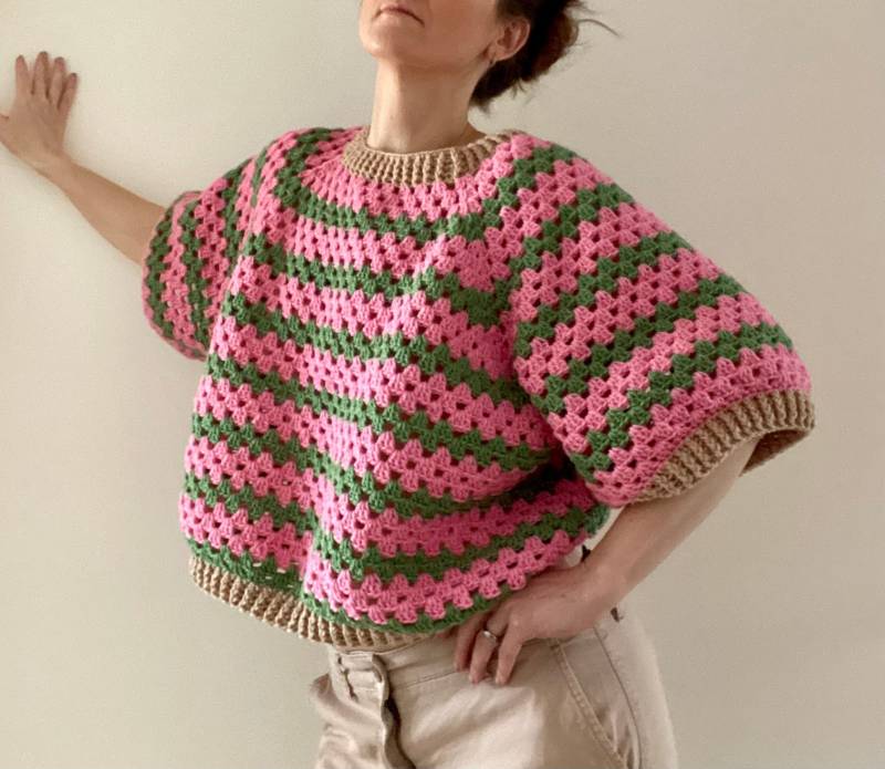 Handgemachte Erdbeer Pullover/Häkeltop Handgemachte Erdbeer Pullover/Häkeltop von sheepup