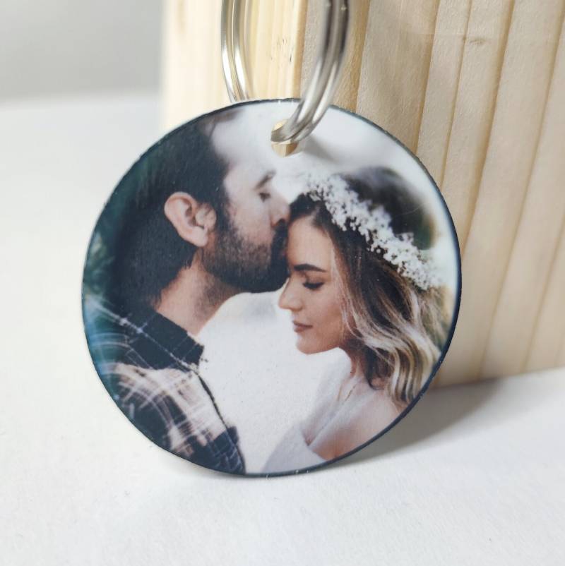 Personalisierte Schlüsselanhänger Mit Bild Aus Acryl - Runder Anhänger Für Individuelle Erinnerungen von shelovesitde