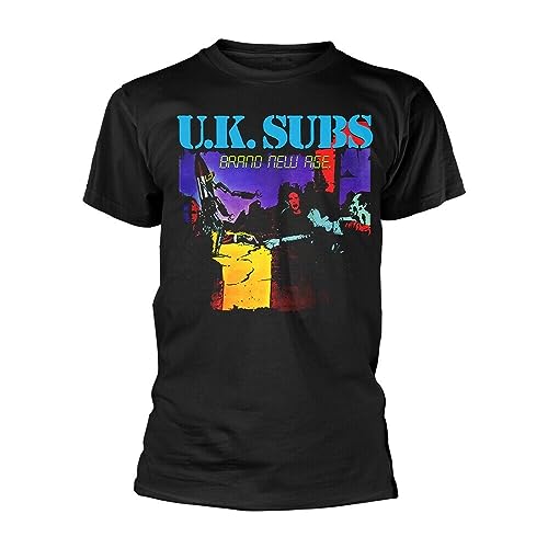 shem UK Subs T-Shirt "Age" Punk Charlie Harper, Schwarz , L von shem