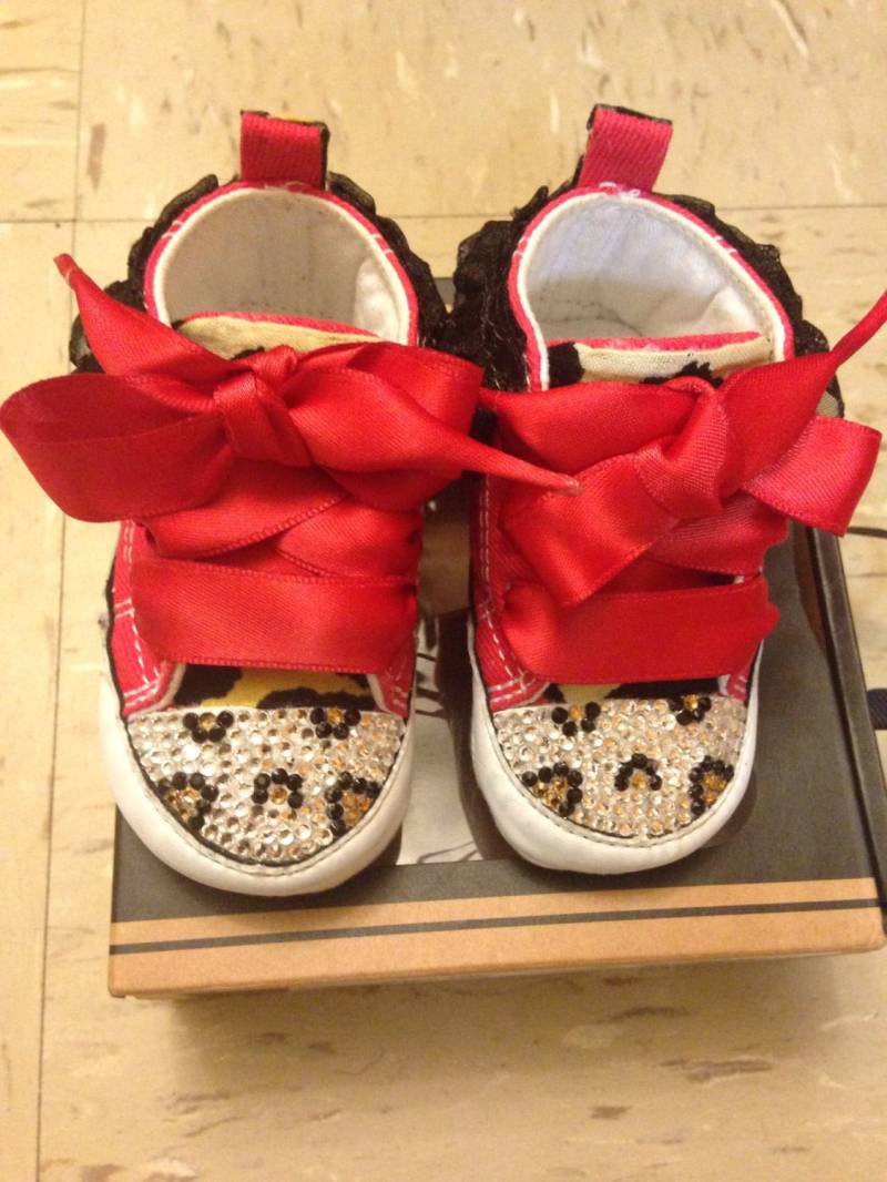 Geparden Print Säugling Chucks/Converse von shenesebrannon