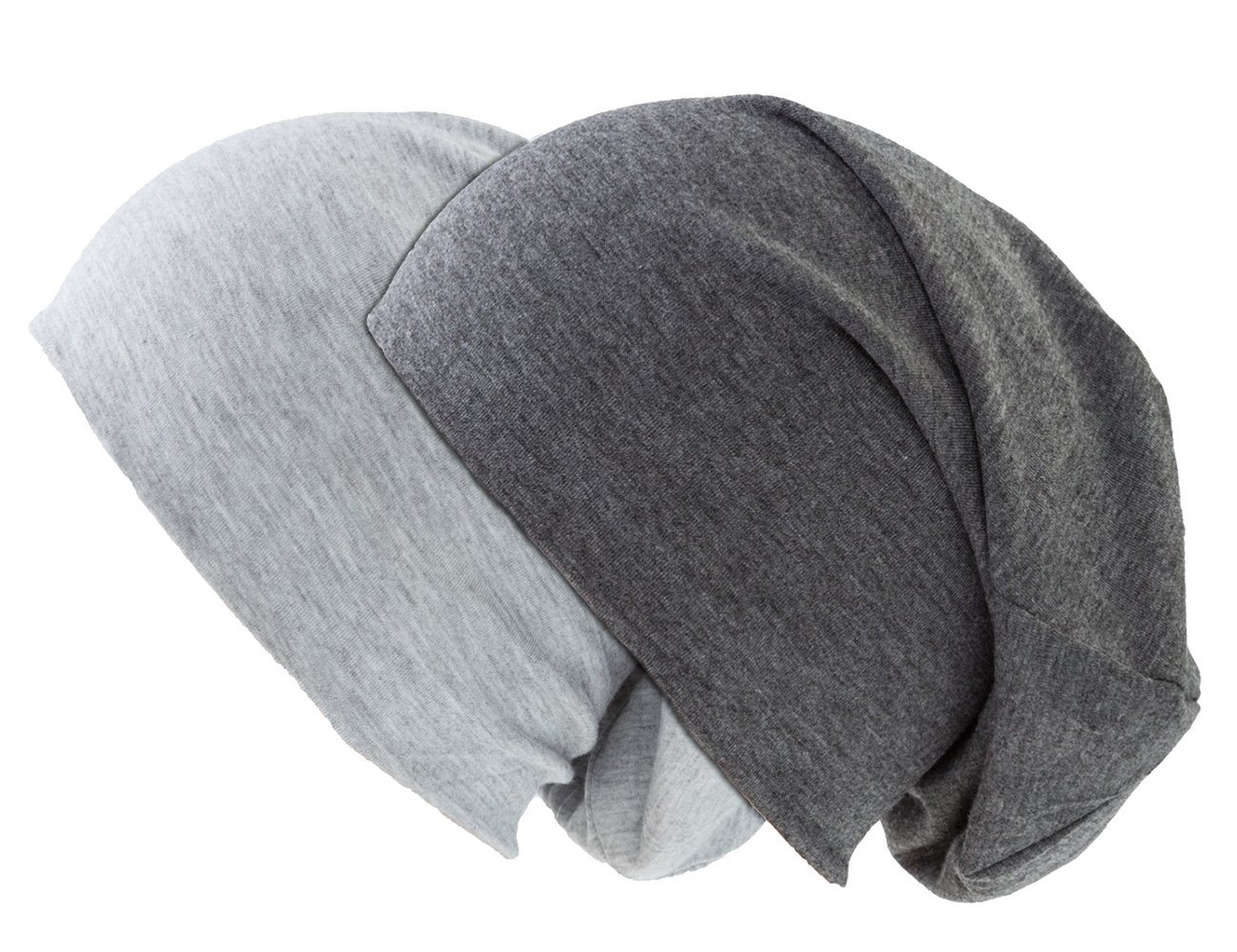 shenky Jerseymütze Doppelpack Beanie Mützen (2er Set) 28cm lang von shenky