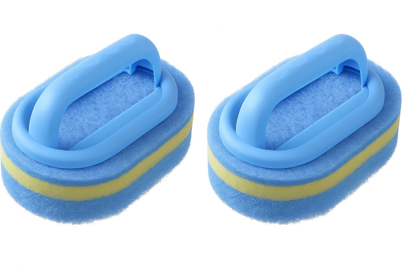 shenky Reinigungsschwamm 2er Set Schwamm mit Griff, Spülschwamm für Küche und Bad, Handgriff von shenky