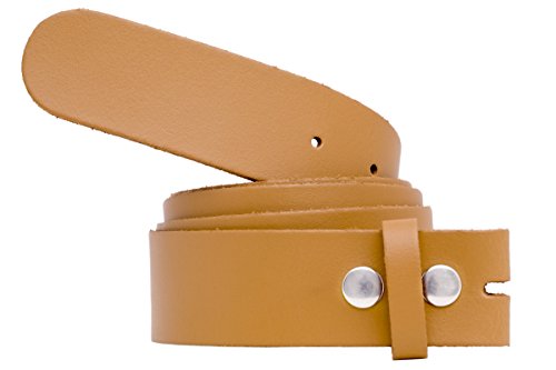 shenky Wechselgürtel ohne Schnalle Leder | 4cm Breite | Bundweite 90cm | Gürtel für Gürtelschnalle | Ledergürtel zum Wechseln | Herrengürtel | Echtleder | Damen | Beige | Länge 100cm von shenky