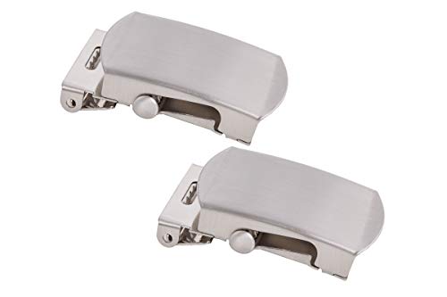 Shenky 2er Set 4cm silber hochwertige Schnalle für Stoffgürtel und Militärgürtel von shenky