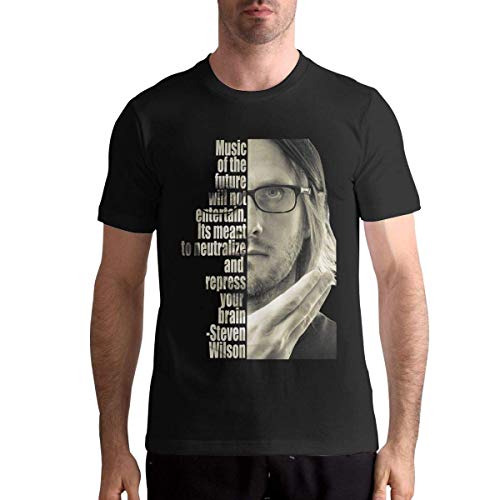 Steven Wilson Music Herren Kurzarm T-Shirt Schwarz von shenqiwww