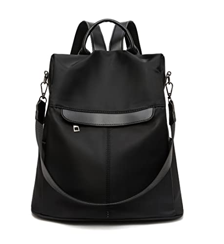 shepretty Damen Rucksack Anti Diebstahl Umhängetasche Multifunktions Schultaschen,Oxford,schwarz. von shepretty