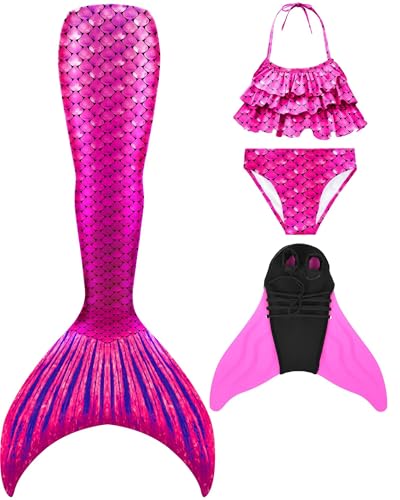 shepretty Fisch Tail Mädchen Monoflosse mit,FenM38-140 von shepretty