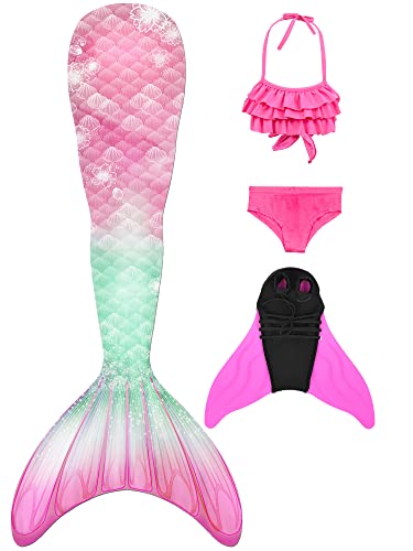 shepretty meerjungfrauenflosse mädchen Neuer Mermaid Tail Badeanzug für Erwachsene und Kinder,FenR1-140 von shepretty