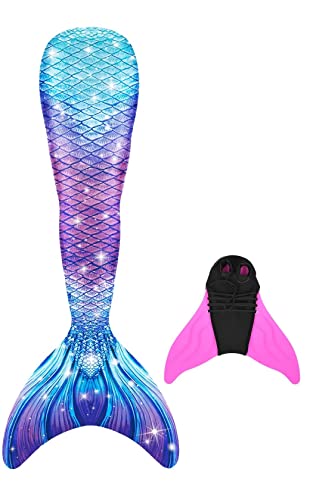 shepretty meerjungfrauenflosse mädchen Neuer Mermaid Tail Badeanzug für Erwachsene und Kinder, G5fen, S von shepretty