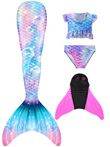 shepretty meerjungfrauenflosse mädchen Neuer Mermaid Tail Badeanzug für Erwachsene und Kinder,M3fen-110 von shepretty