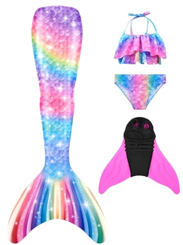 shepretty meerjungfrauenflosse mädchen Neuer Mermaid Tail Badeanzug für Erwachsene und Kinder,M9-D-120 von shepretty