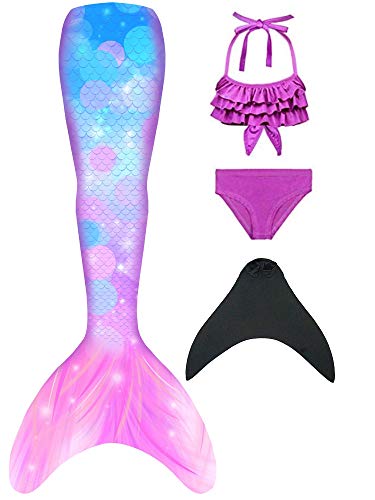 shepretty meerjungfrauenflosse mädchen Neuer Mermaid Tail Badeanzug für Erwachsene und Kinder,R2XIAO-140 von shepretty