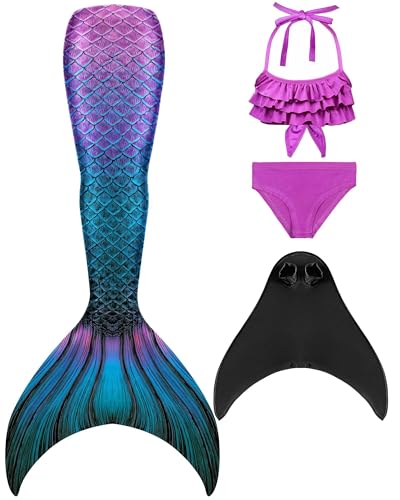 shepretty meerjungfrauenflosse mädchen Neuer Mermaid Tail Badeanzug für Erwachsene und Kinder,xiaoM35-140 von shepretty
