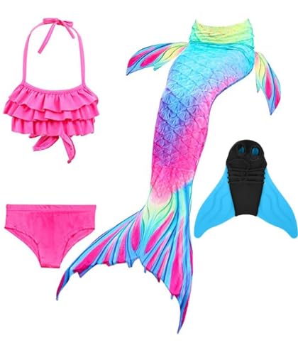 shepretty meerjungfrauenflosse mädchen Neuer Mermaid Tail Badeanzug für Erwachsene und Kinder,xiaofenDH52-140 von shepretty