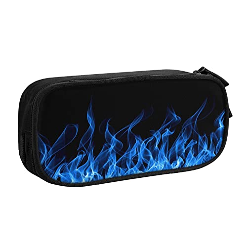 Blue Flame Federmäppchen Stifteetui mit Reißverschluss, Schwarz Große Kapazität Federmäppchen für Schule, Büro und Reisen, Schwarz , Einheitsgröße, Taschen-Organizer von shgwehh