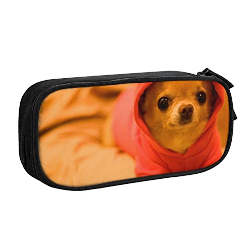 Depressed Chihuahua Federmäppchen Stifteetui mit Reißverschluss, Rosa Große Kapazität Federmäppchen für Schule, Büro und Reisen, Schwarz , Einheitsgröße, Taschen-Organizer Depressed Chihuahua Federmäppchen Stifteetui mit Reißverschluss, Rosa Große Kapazität Federmäppchen für Schule, Büro und Reisen, Schwarz , Einheitsgröße, Taschen-Organizer von shgwehh