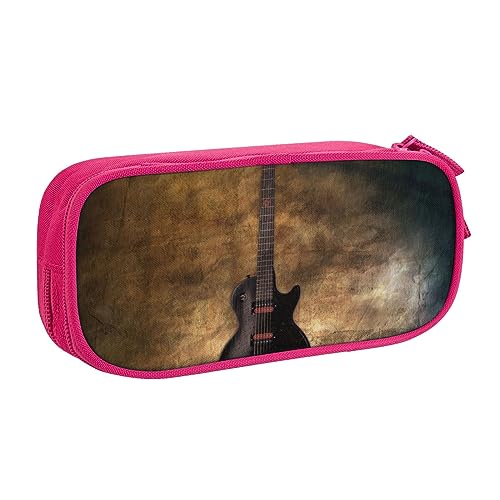 Federmäppchen mit Musikgitarre, Stifteetui mit Reißverschluss, rosa große Kapazität, Stiftebox für Schule, Büro und Reisen, rose, Einheitsgröße, Taschen-Organizer Federmäppchen mit Musikgitarre, Stifteetui mit Reißverschluss, rosa große Kapazität, Stiftebox für Schule, Büro und Reisen, rose, Einheitsgröße, Taschen-Organizer von shgwehh