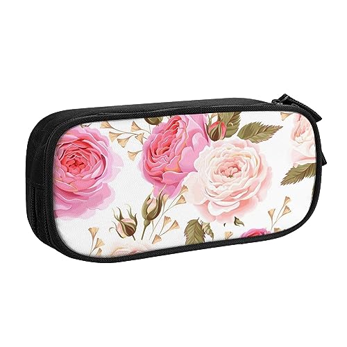 Federmäppchen mit Rosenblüte, Stifteetui mit Reißverschluss, blau, große Kapazität, Stiftebox für Schule, Büro und Reisen, Schwarz , Einheitsgröße, Taschen-Organizer Federmäppchen mit Rosenblüte, Stifteetui mit Reißverschluss, blau, große Kapazität, Stiftebox für Schule, Büro und Reisen, Schwarz , Einheitsgröße, Taschen-Organizer von shgwehh