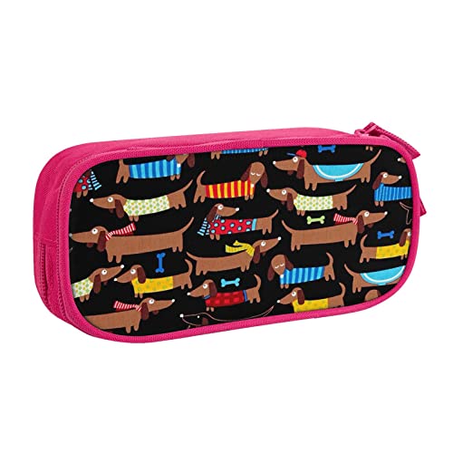 I Love My Dog Dackel Federmäppchen Stifteetui mit Reißverschluss, schwarz, große Kapazität, Stiftebox für Schule, Büro und Reisen, rose, Einheitsgröße, Taschen-Organizer I Love My Dog Dackel Federmäppchen Stifteetui mit Reißverschluss, schwarz, große Kapazität, Stiftebox für Schule, Büro und Reisen, rose, Einheitsgröße, Taschen-Organizer von shgwehh